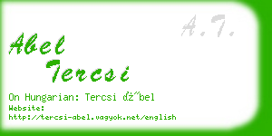 abel tercsi business card